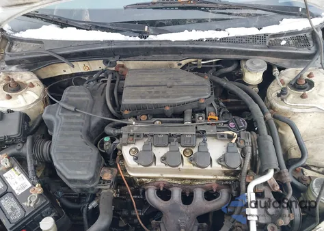 2004 Honda Civic Vp из США, поврежденный, VIN 2HGES16374H611413